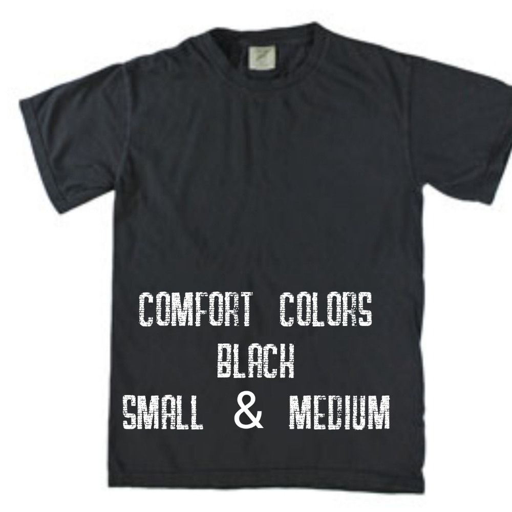 Comfort colors Black Graphic tee
